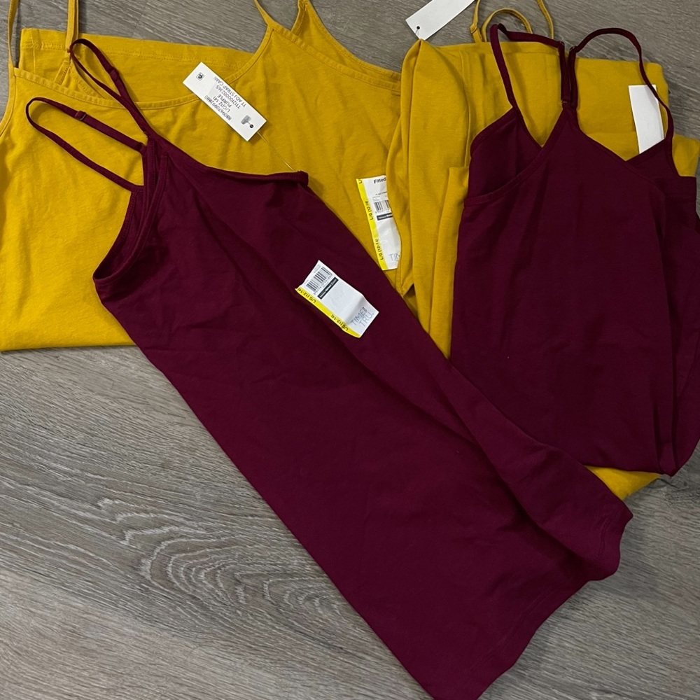 NWT Bundle of 2 Spaghetti Strap Stretch Tank Tops